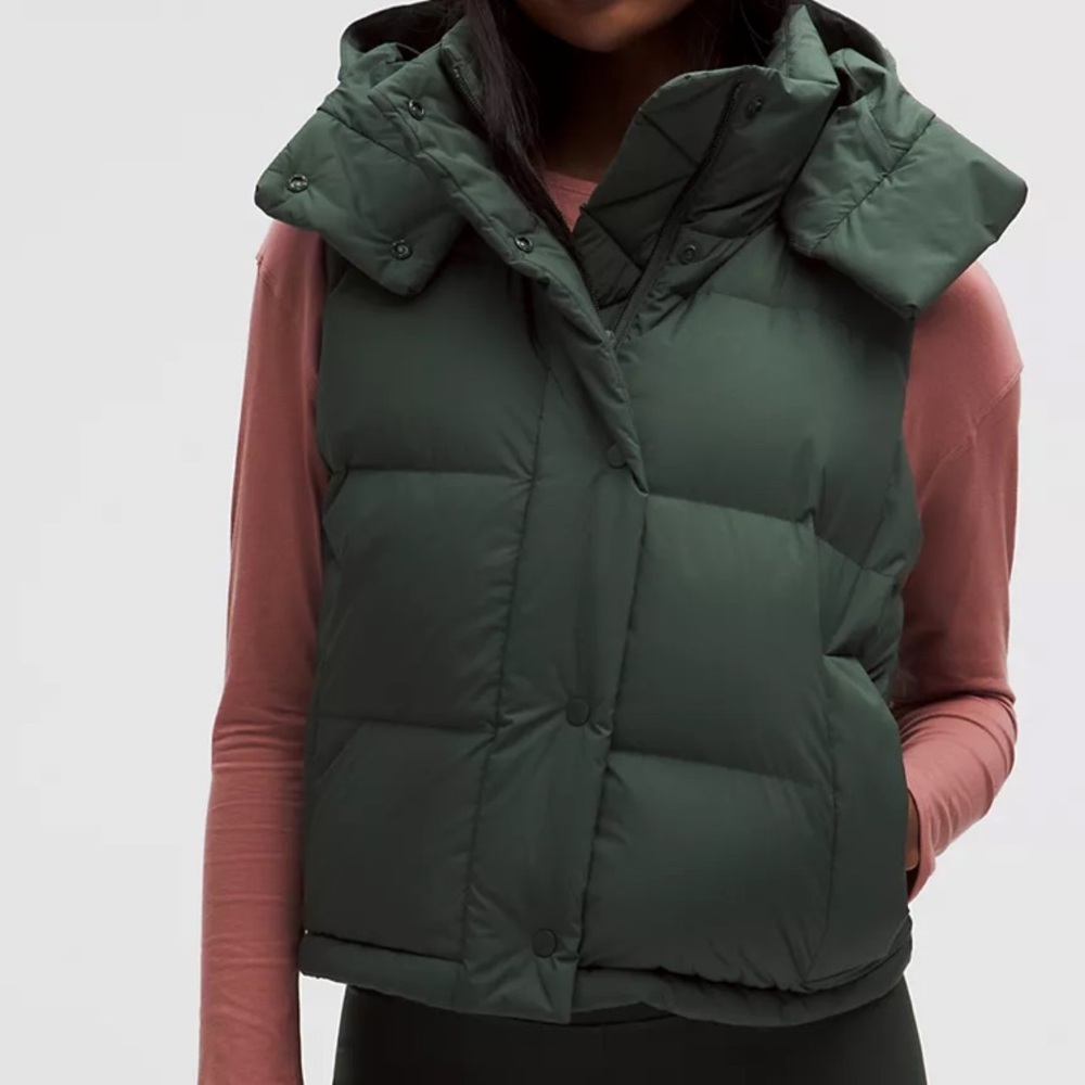 NWT Lululemon Wunder Puff 600-Down-Fill Cropped Vest Size 12